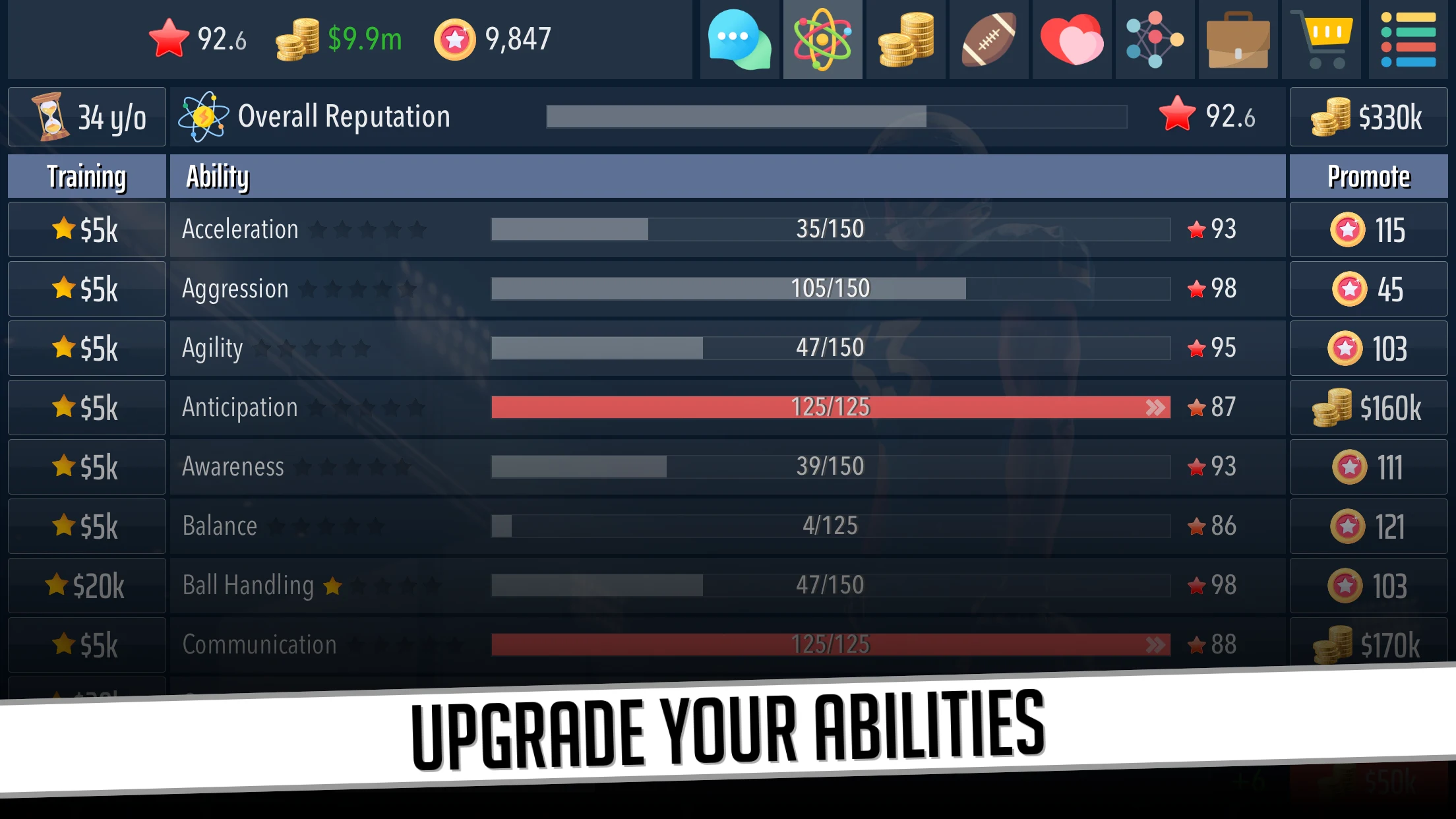 Football Superstar 2: USA Ed. screenshot